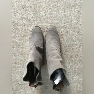 Bottes Basses Grises Free People Jeffrey Campbell Bardot - Taille 6 US - Cuir - Neuf Sans Boîte